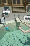 Dad have sex with daughter in the pool