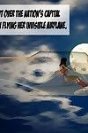 Wunder Frau - nutzen unsichtbar Flugzeug
