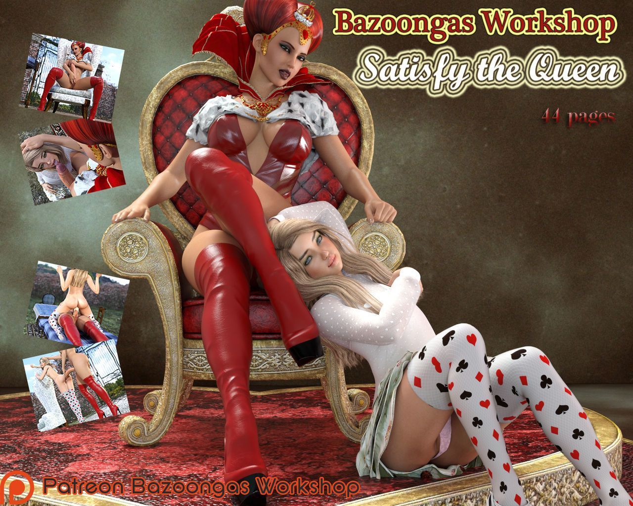 [bazoongas workshop] Удовлетворить В королева (complete)