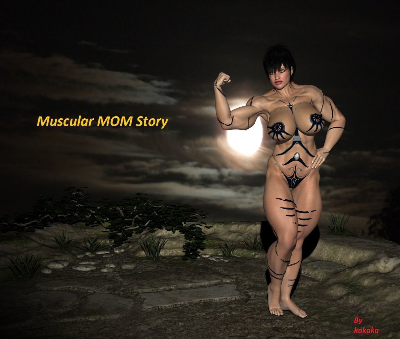 [kakaka] Muscular MOM