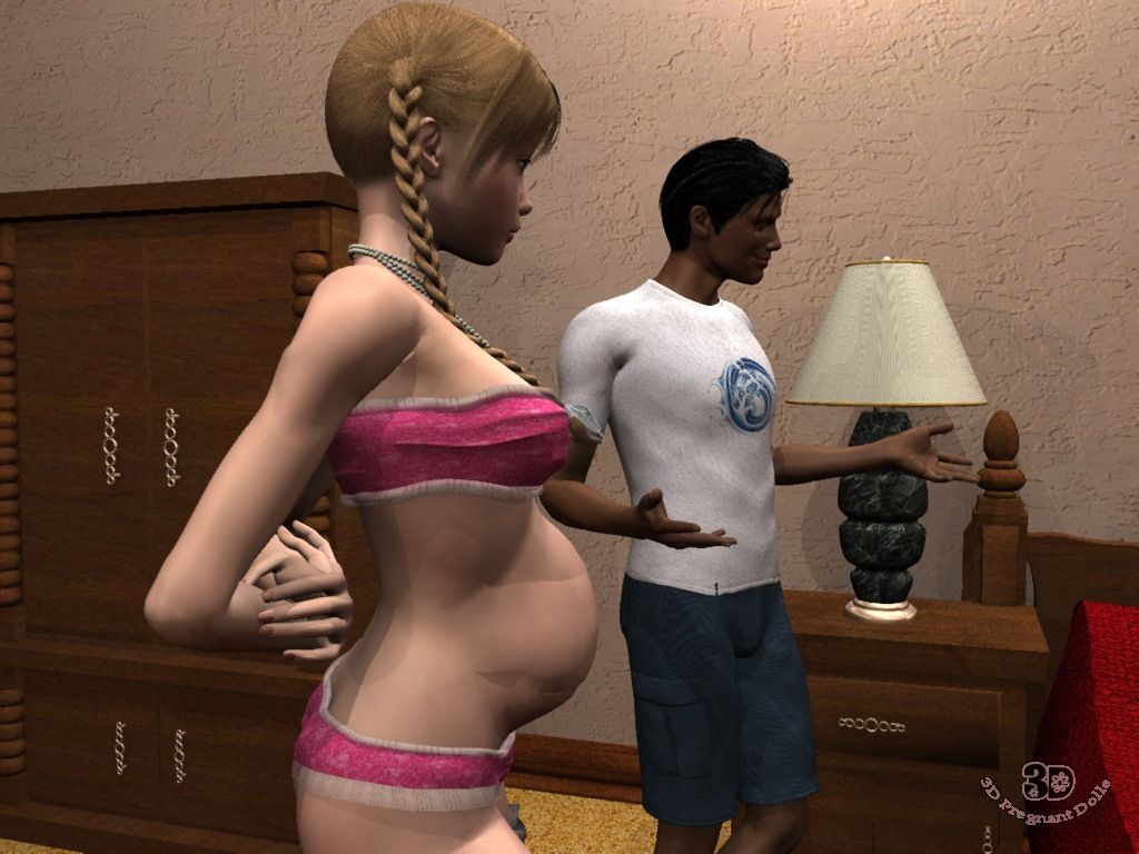 [3d] 幸运 乞丐 是 他妈的 两个 怀孕的 青少年 在 bedroom!