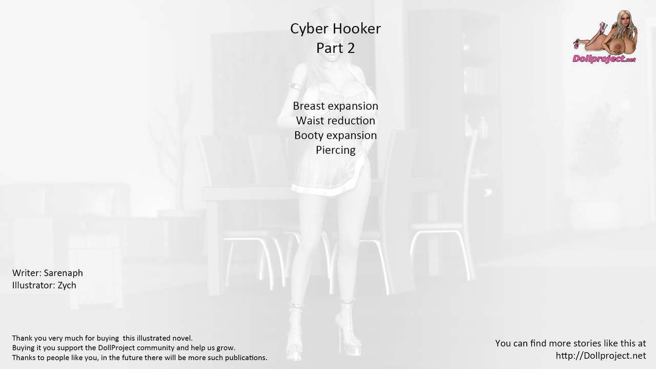cyber Hooker und Dolly Fox futuristisch Brust expansion