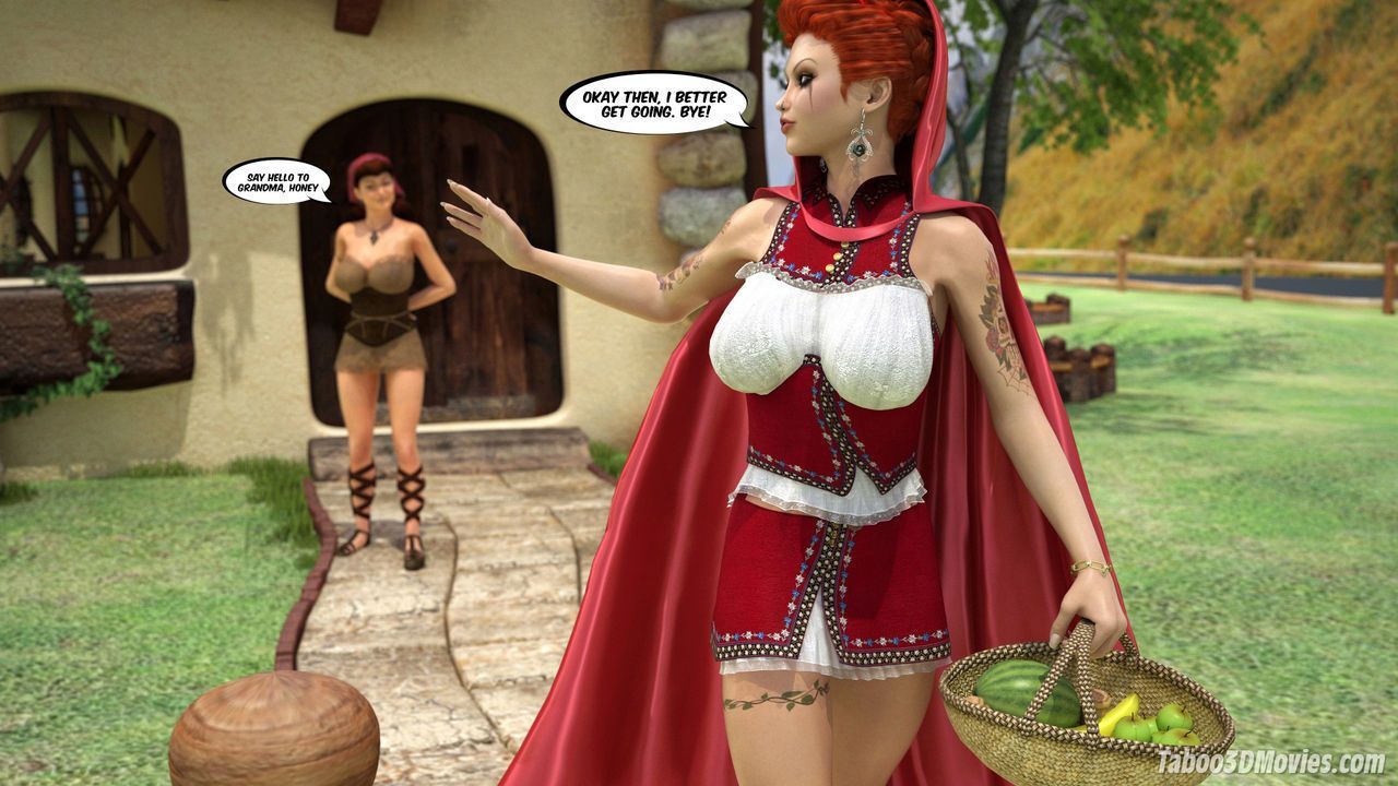 l' Incroyable Sexe aventures de gros seins rouge Équitation capot (animated)