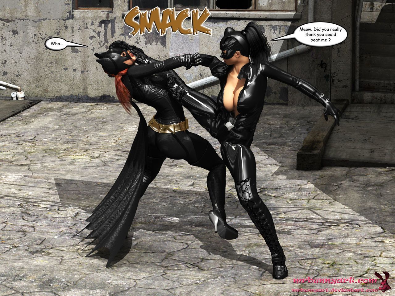 [mrbunnyart] Batgirl vs Caino (batman) [english]