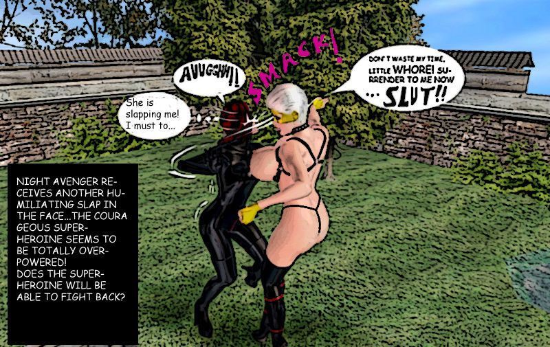Superheroine Night Avenger vs Lady Vixen