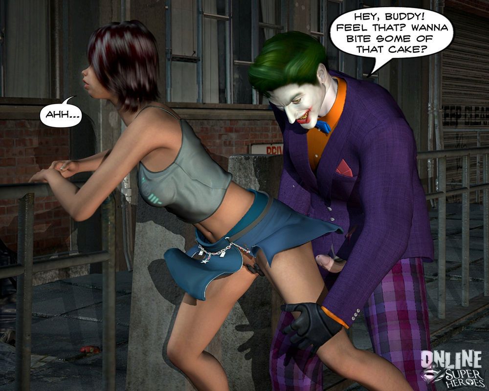 [online superheroes] Joker pháo bông một Nóng Babe trong những hẻm (batman)
