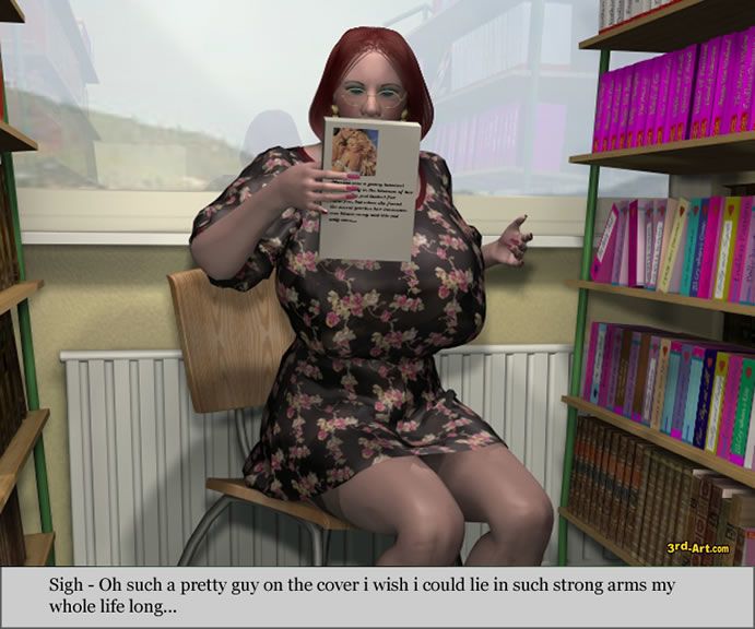 3darlings Modell Nadia bei die Bibliothek