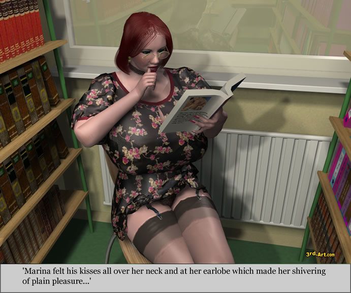 3darlings model Nadia in De bibliotheek Onderdeel 2