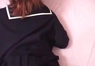 подросток Азии девушка в школа униформа пиздец глубокий форма за - 5 мин