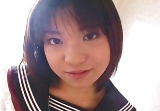 Pretty Japanese schoolgirl cumfaced uncensored - 7 min