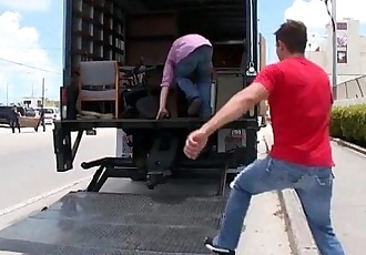 Catturato Cazzo in il camion