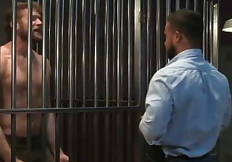 RagingStallion Rough Interracial Fucking Behind Bars WITH A COP