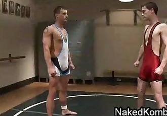裸 男性 レスリング - 乗り - :ass: 舐めてる