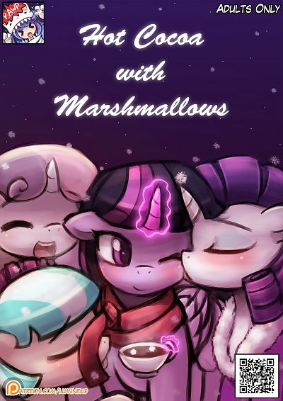 गर्म कोको के साथ marshmallows