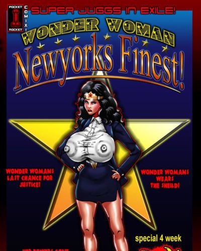 smarować Super juggs w exile!: ciekawe kobieta newyorks finest! (wonder woman)