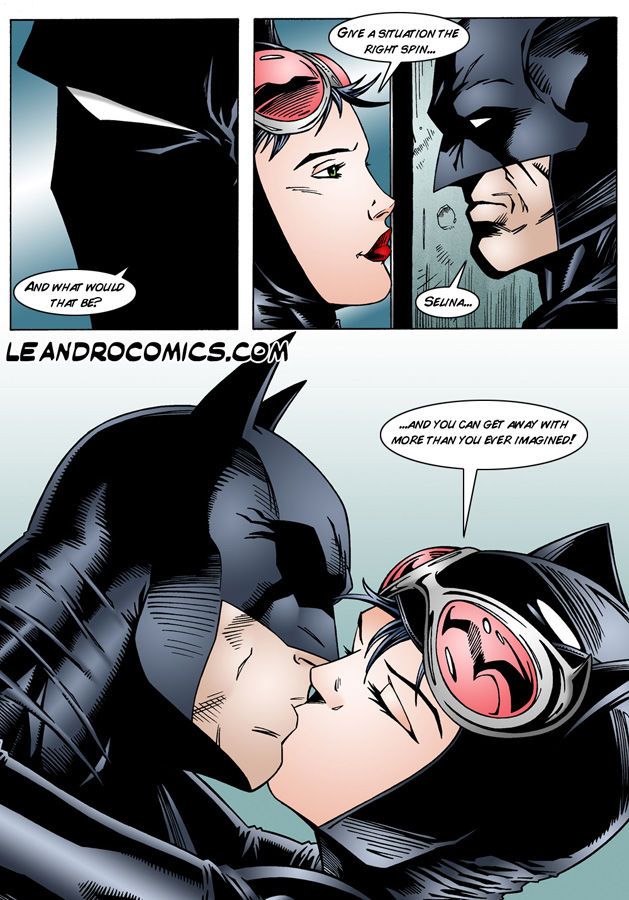 leandro strips batman en catwoman