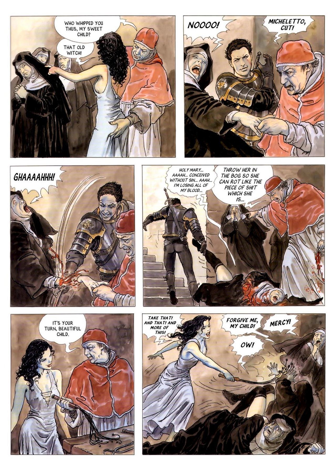 Alejandro Jodorowsky & milo manara borgia #3 o chamas de o pira