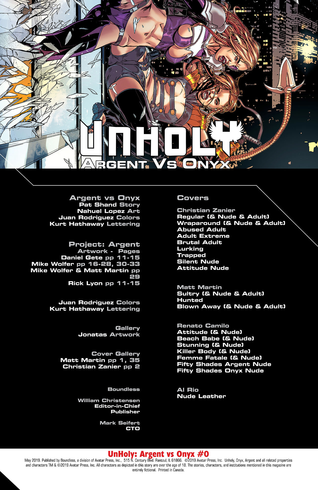 unholy: argent vs onyx #0