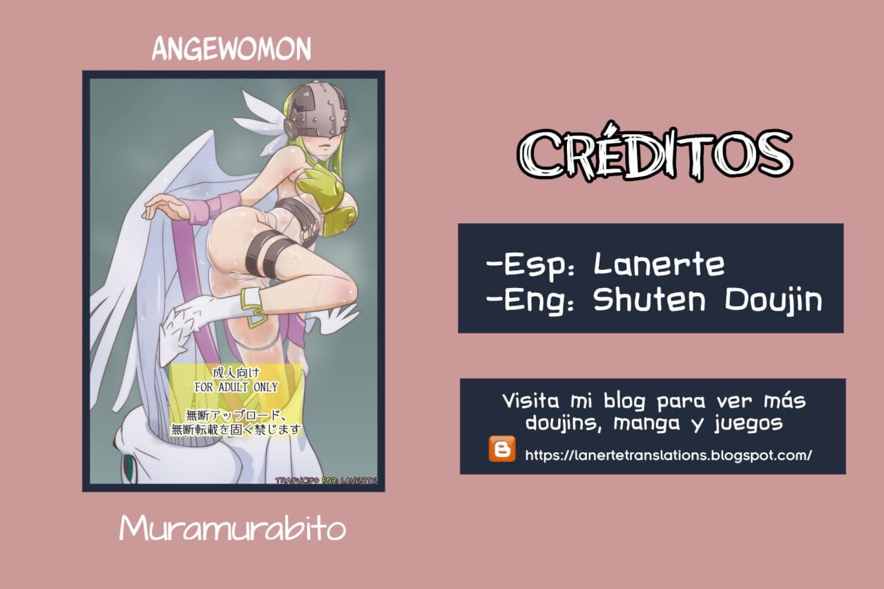 Muramuramura Muramurabito Angewomon Digimon Spanish Lanerte