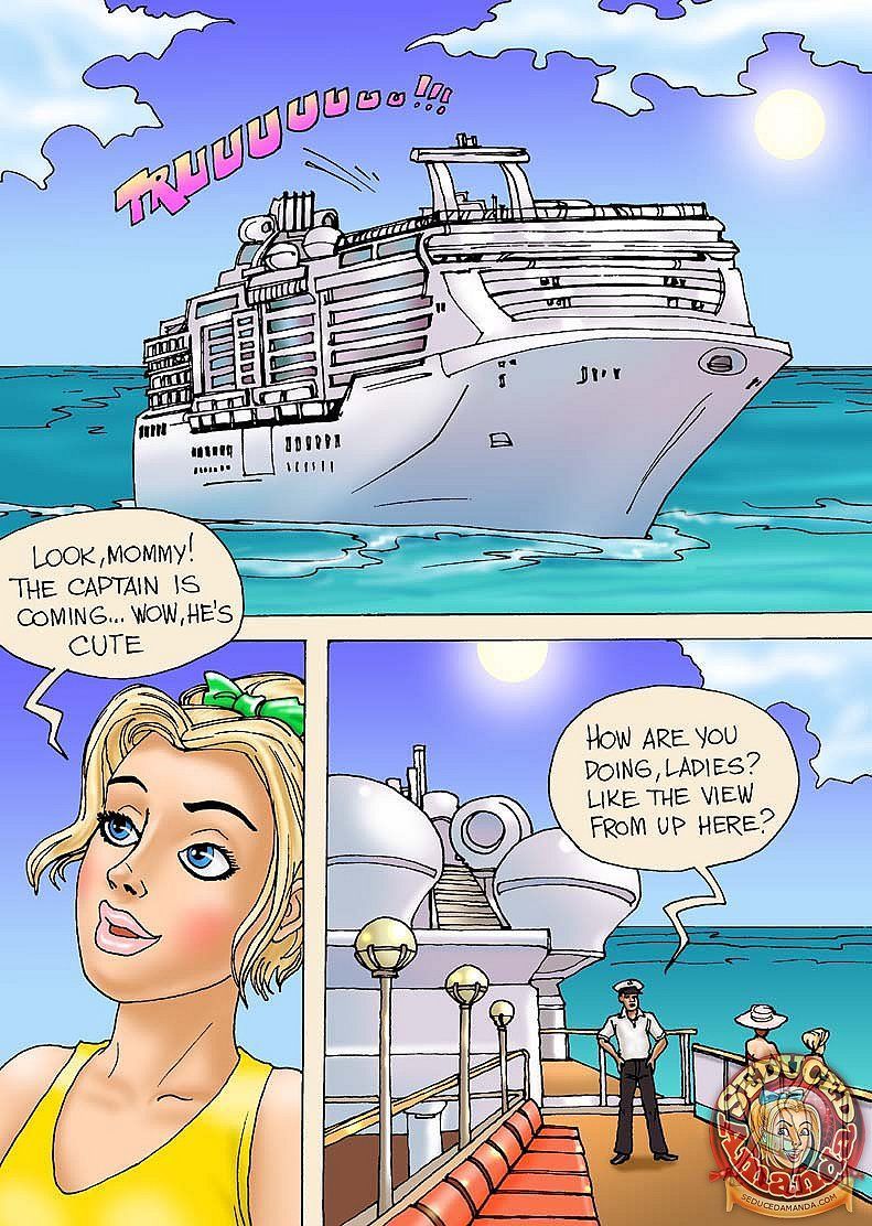 Amanda va loco en Un Crucero
