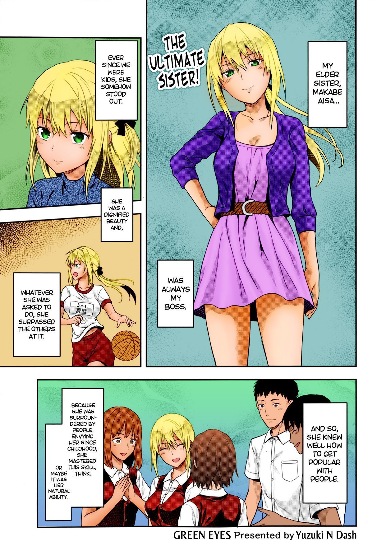 Yuzuki n Dash Verde occhi (comic tenma 2013 06) decensored colorato in corso