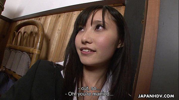 Asian brunette sucking hard on a fat dick HD+