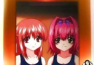 twee jong lesbische meisjes spelen in De douche hentai.xxx