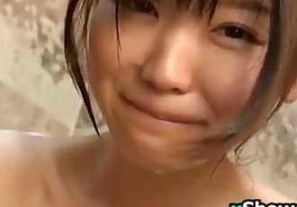 japonés Babe tomando Un ducha Softcore 9 min