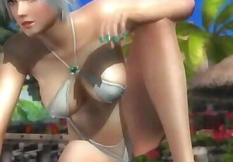 Martwe lub Żyje 5 Christie gorąca Blondynka w Mini strój kąpielowy Bikini Stringi sexy ass!