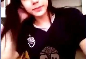 buriram thai girl football fan club on webcam - 18 min