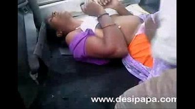 tamil wife gets bigtits pressed in Car by ex lover - 2 min