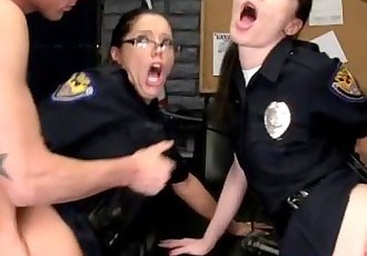 CFNM police milfs licked and fucked