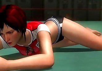 Dead or alive 5 hot Mila in tight minishort 3D doggy animation! what a slut