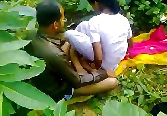 Indian school girl fucking teacher in outdoor sex 5 min HD