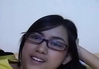 独家 场景 珍妮特 菲律宾 业余的 青少年 贝贝 大规模的 奶 眼镜 6 min