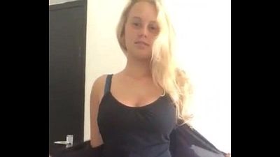 Deborah Blonde 19 year old teen stripping - 2 min