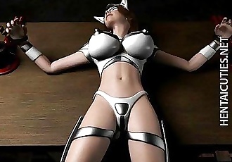 Hottie 3D hentai slave gets tied up - 5 min