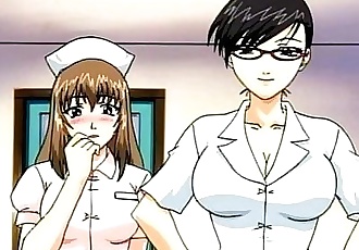 Bonito Hentai enfermeira fodido no o Chão 8 min