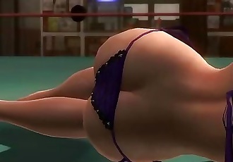 Dead or alive 5 Ayane sexy teen in tight micro thong exposes her big ass !