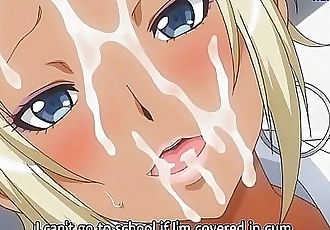 giving all my cum to the busty blonde teenhentai 3 min