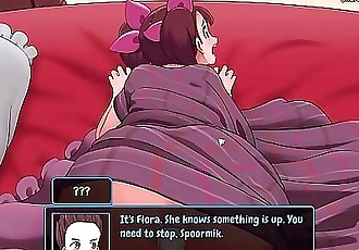 Horny for sex purple haired anime girl gets fucked in the anus and in her fantastic pussy l My sexiest gameplay..