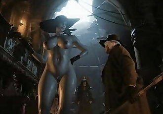Resident Evil 8 - Nude Lady Dimitrescu Resident Evil Village: Tall Vampire Lady