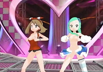 MMD Pokemon - Lisia Teaches May How to Dance for First Performance