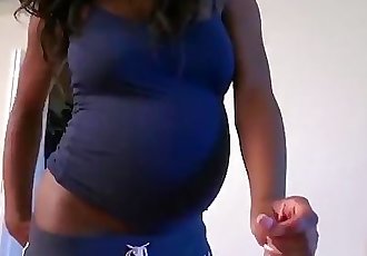 Pregnant black teen girl make sex with white male