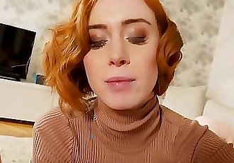 Creampie for this super hot, busty, real redhead amateur British girl 5 min