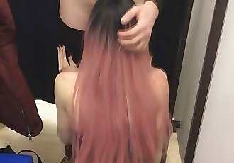Store Manager Caught Me For a Blowjob In The Fitting Room - Amateur Public