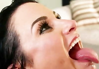 Cum On Her Tongue Compilation