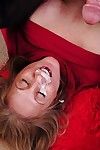 Cumshot action with an beautiful granny in sexy stockings Jenna - part 2
