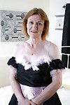 Mature maid in the uniform Clare Cream wants to masturbate now