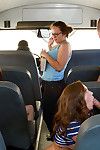 Red-haired babe Maddy O\'Reilly gets licked and pounded in the bus